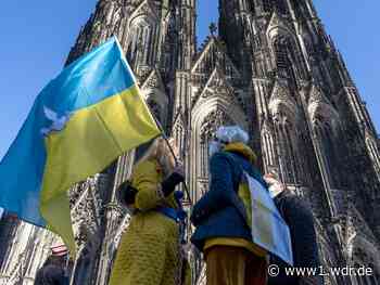 Köln: Menschenkette zum Unabhängigkeitstag der Ukraine