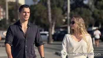 Henry Cavill makes a rare appearance with girlfriend Natalie Viscuso as they head out on a low-key stroll in Santa Monica