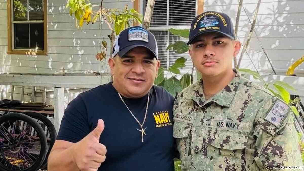 Vader van Amerikaanse marinier die op vliegdekschip zit gearresteerd door ICE