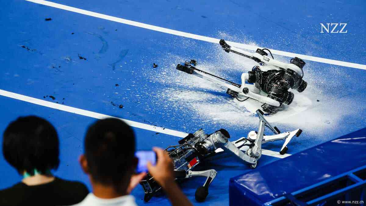 High-Tech-Meisterschaften in Peking: Roboter läuft schneller als Usain Bolt, zerschellt aber im Ziel