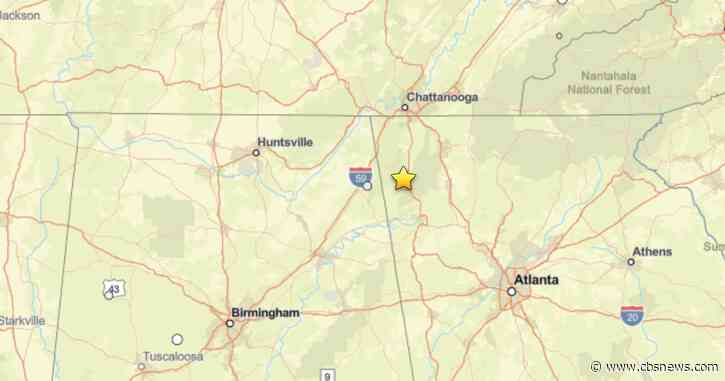 Small magnitude 2.1 earthquake recorded near Trion in northwest Georgia