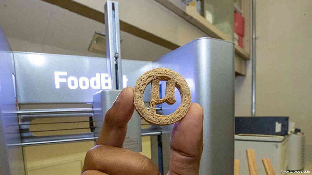 Engineers 3D-printed edible cookies from plastic