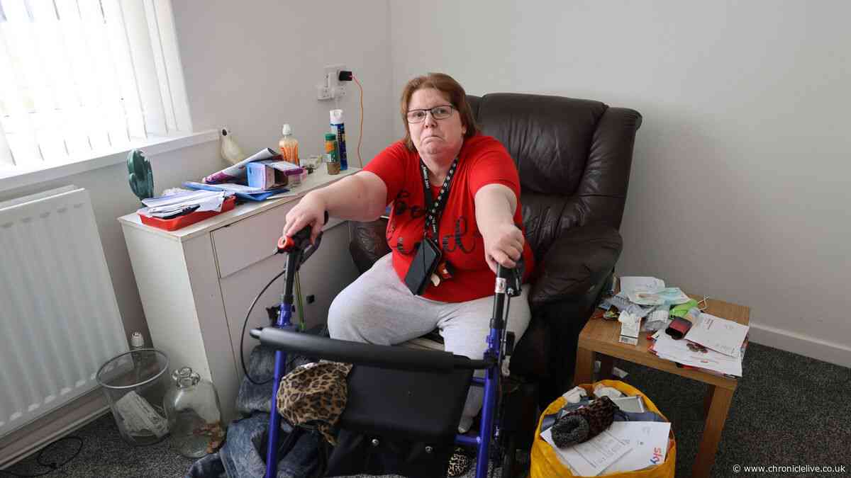 Northumberland woman living with brain injury says world has been 'turned upside down' after flood