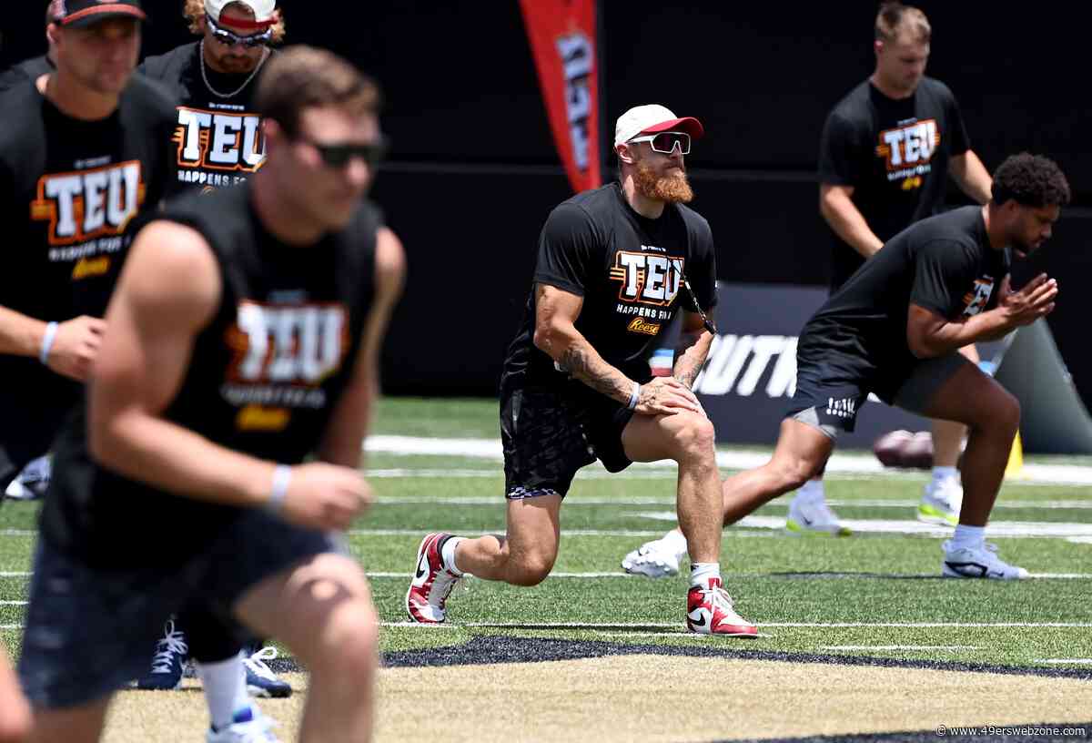 How much did George Kittle, Christian McCaffrey do in practice return?