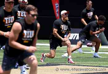 How much did George Kittle, Christian McCaffrey do in practice return?