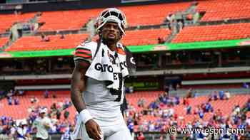 Browns turn back to Deshaun Watson with Shedeur Sanders -- and the 2027 draft class -- lurking