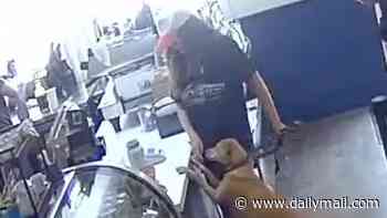 Entitled Oregon woman had huge tantrum after being told to get her dog's paws off coffee shop counter... then she got a taste of her own medicine