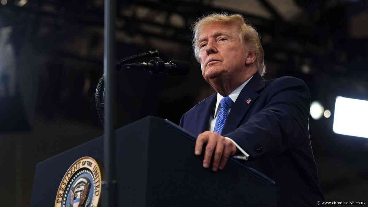 Donald Trump erupts at rally as he threatens huge 50% trade tariffs