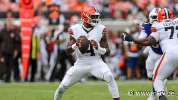 Umstrittener Spielmacher: Trotz Buhrufen: Browns ernennen Watson zum ersten Quarterback