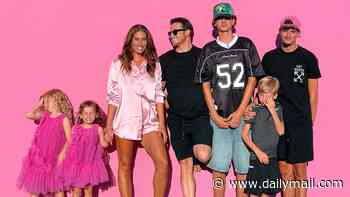 Stacey Solomon and Joe Swash recreate LA family holiday photo eight years on as she jokes 'what the hell have I been feeding them?'
