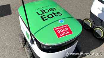 Trial using robots to deliver for Uber Eats ends after vandals target the machines