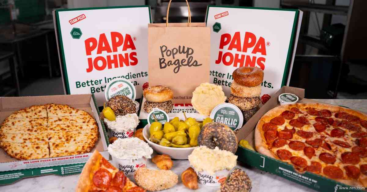 Papa Johns’ signature pepperoncini and garlic sauce get the bagel treatment