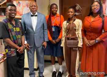 Spelling bee winner visits N’Assembly, key leaders in Abuja