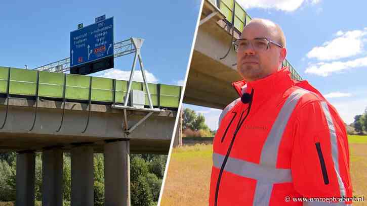 Roestende constructie op A2 bij Empel moet weg, snelweg gaat dicht