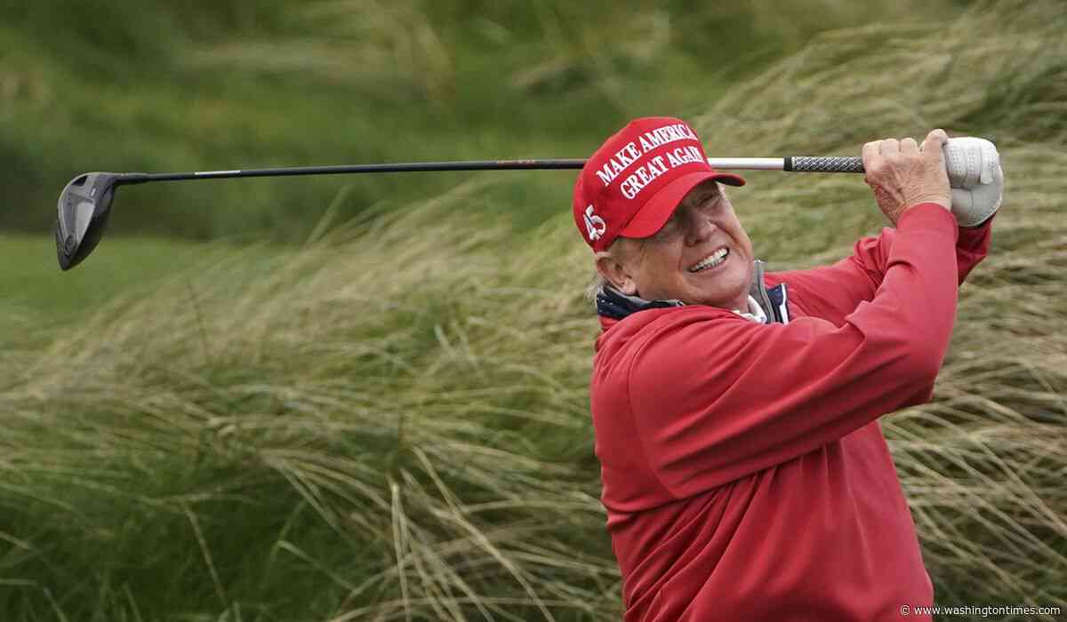 Trump to travel to Ireland for the Irish Open at his golf course