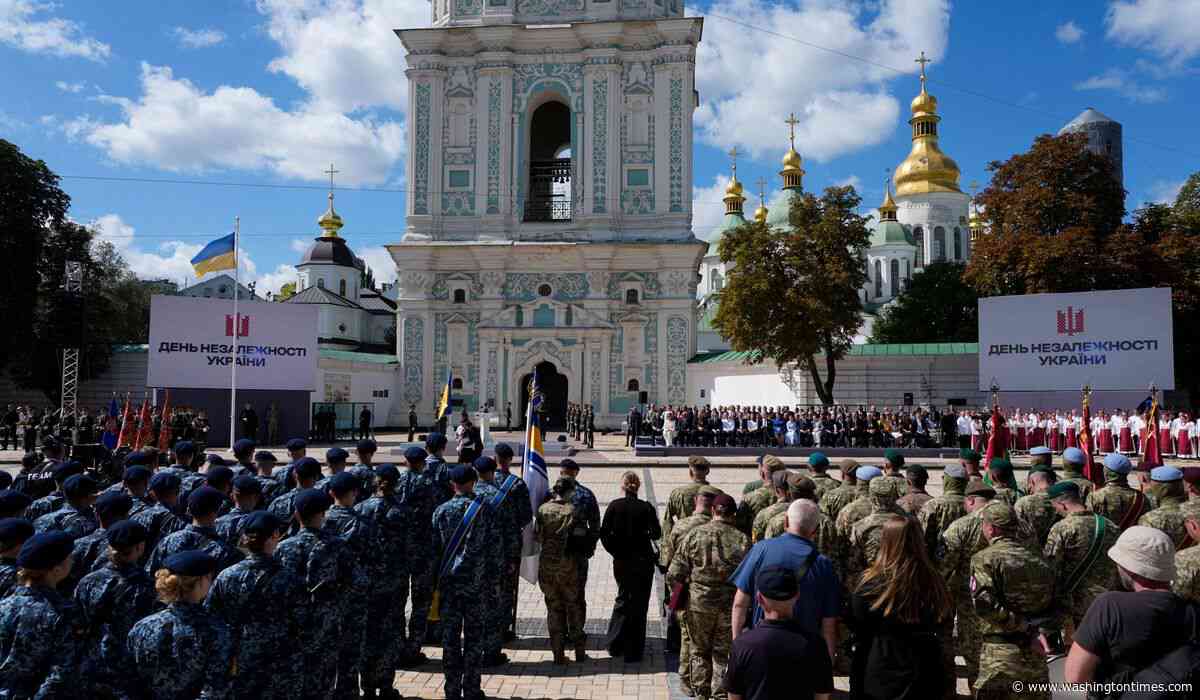European leaders mark Ukraine's 35th Independence Day as Russian invasion pushes on
