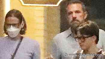 Ben Affleck takes mask-clad daughter Violet, 20, and child Fin, 17, to same LA restaurant where ex Jennifer Garner enjoyed date night with new boyfriend