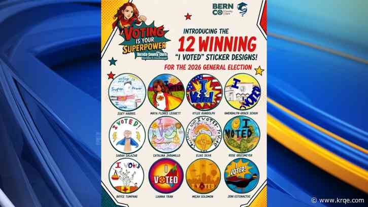 Bernalillo County Clerk’s Office reveals winners of 2026 'I Voted' Sticker Contest
