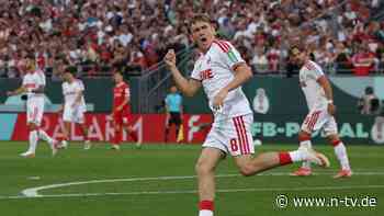 16-Jähriger trifft : 1. FC Köln wendet Pokal-Blamage ab, HSV souverän weiter