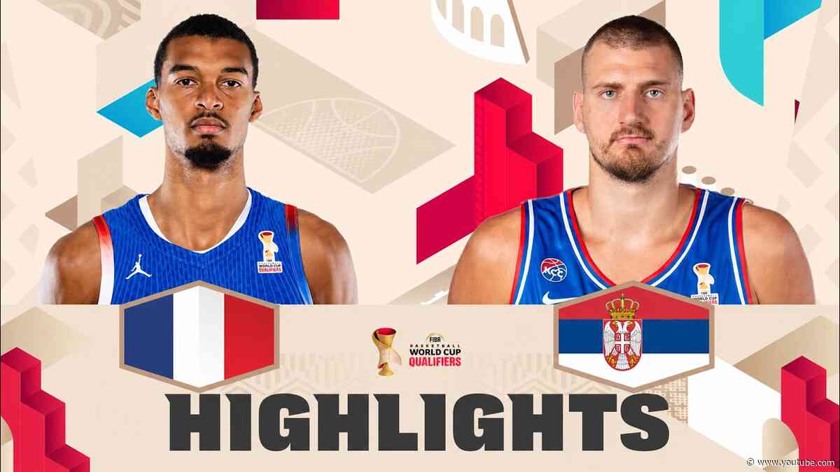 Wemby's vs Jokic 2.0 | France 🇫🇷 vs Serbia 🇷🇸 Game Highlights | #FIBAWC 2027 Qualifiers Friendly