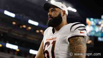 Bengals release O-lineman Ford after 3 seasons