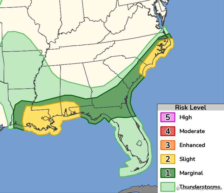 Storm Threat Shifts South, Could Return Wednesday