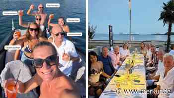 Maria Höfl-Riesch feiert sonnige Aperol-Party mit Freund Johann