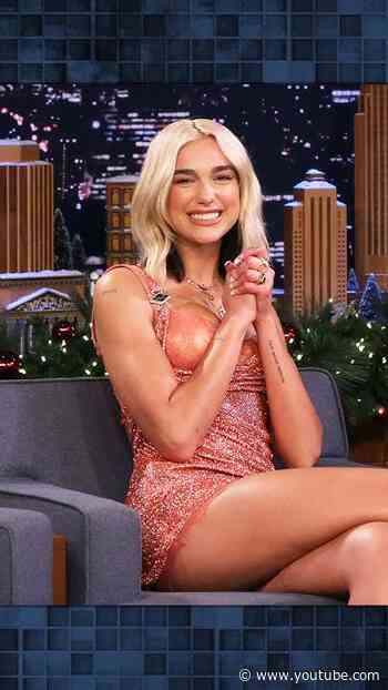 #DuaLipa looks back on her U.S. TV debut on The Tonight Show 🥺 #FallonFlashback