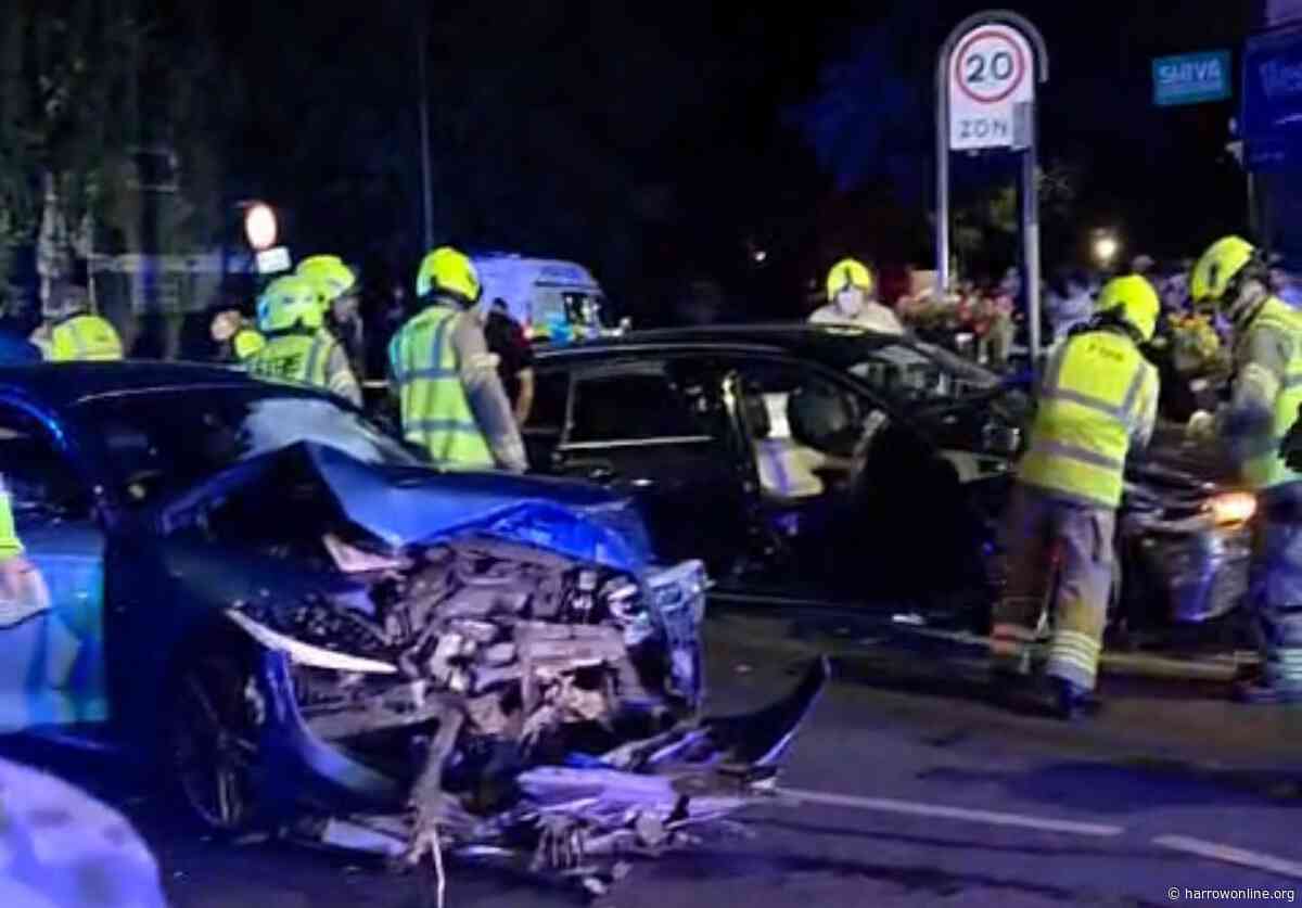 Five people injured in late-night collision in Harrow Weald