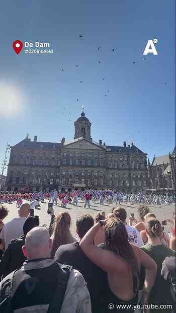 600 studenten doen flashmob op de Dam