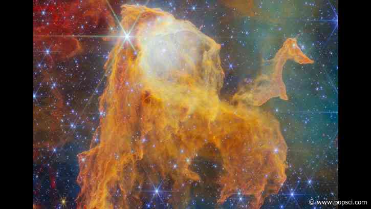 ‘Treasure Chest’ cosmic cloud glitters with dozens of young stars