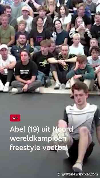 Abel is wereldkampioen freestyle voetbal