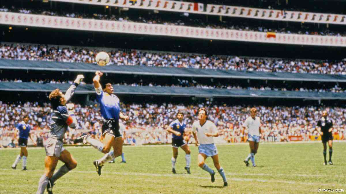 Maradonas legendäres Tor: "Hand Gottes"-Ball bringt mehrere Millionen bei Versteigerung