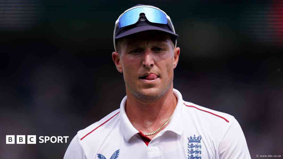 England drop Carse after nightclub incident