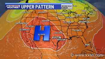 Triple digits continue, but rain chances sneak in