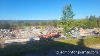 Tumbler Ridge school flattened, six months after mass shooting