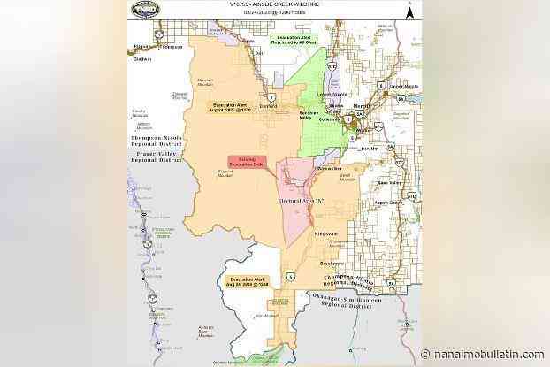 Evacuation orders, alerts downgraded for Ainslie Creek wildfire west of Coquihalla