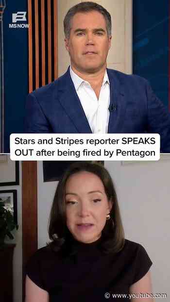 Stars and Stripes reporter SPEAKS OUT after being fired by Pentagon