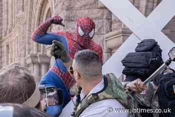 Spider-Man Attacks Far-Right Activist Jake Lang on His Truck in Minneapolis as Internet Turns Protester Into Folk Hero