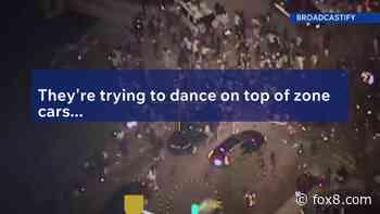 I-Team: watch, police chopper video shows huge street takeover