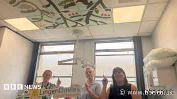 Hopes ceiling mural will calm skin cancer patients