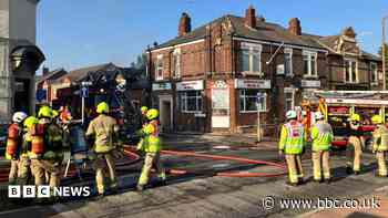 Firefighters tackle blaze in derelict club