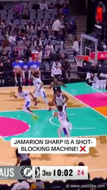 Sharp led the G League in blocks per game and was named Defense Player of the Year for 2025-26!