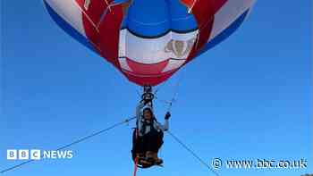 Balloon pilot sets record year on from surgery
