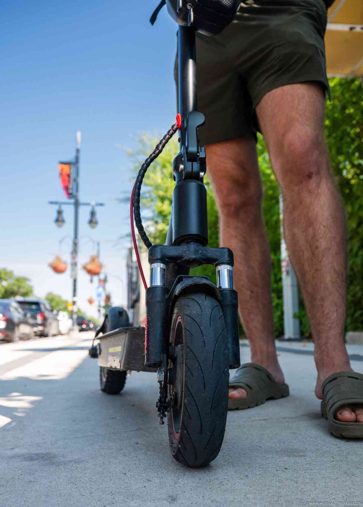 Blue Bombers volunteer seriously injured in collision with e-scooter