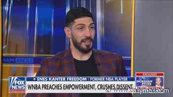 Enes Kanter Freedom hits back at 'terrified' WNBA as he learns Draft fate after ex-NBA star was ejected from game over explosive courtside clash
