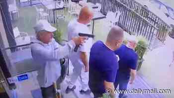 Moment one of Israel's most dangerous criminals is shot dead at petrol station at point-blank range