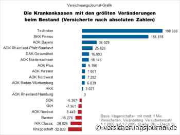 Dies sind die Krankenkassen mit den meisten Versicherten