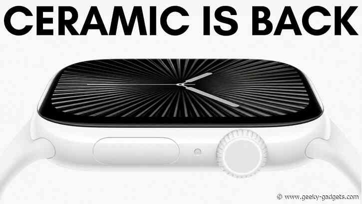 Apple is Reportedly Bringing Back the Ceramic Apple Watch
