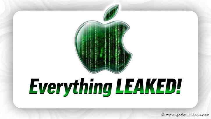 Apple Reportedly Leaks Its Entire 2026 Product Roadmap